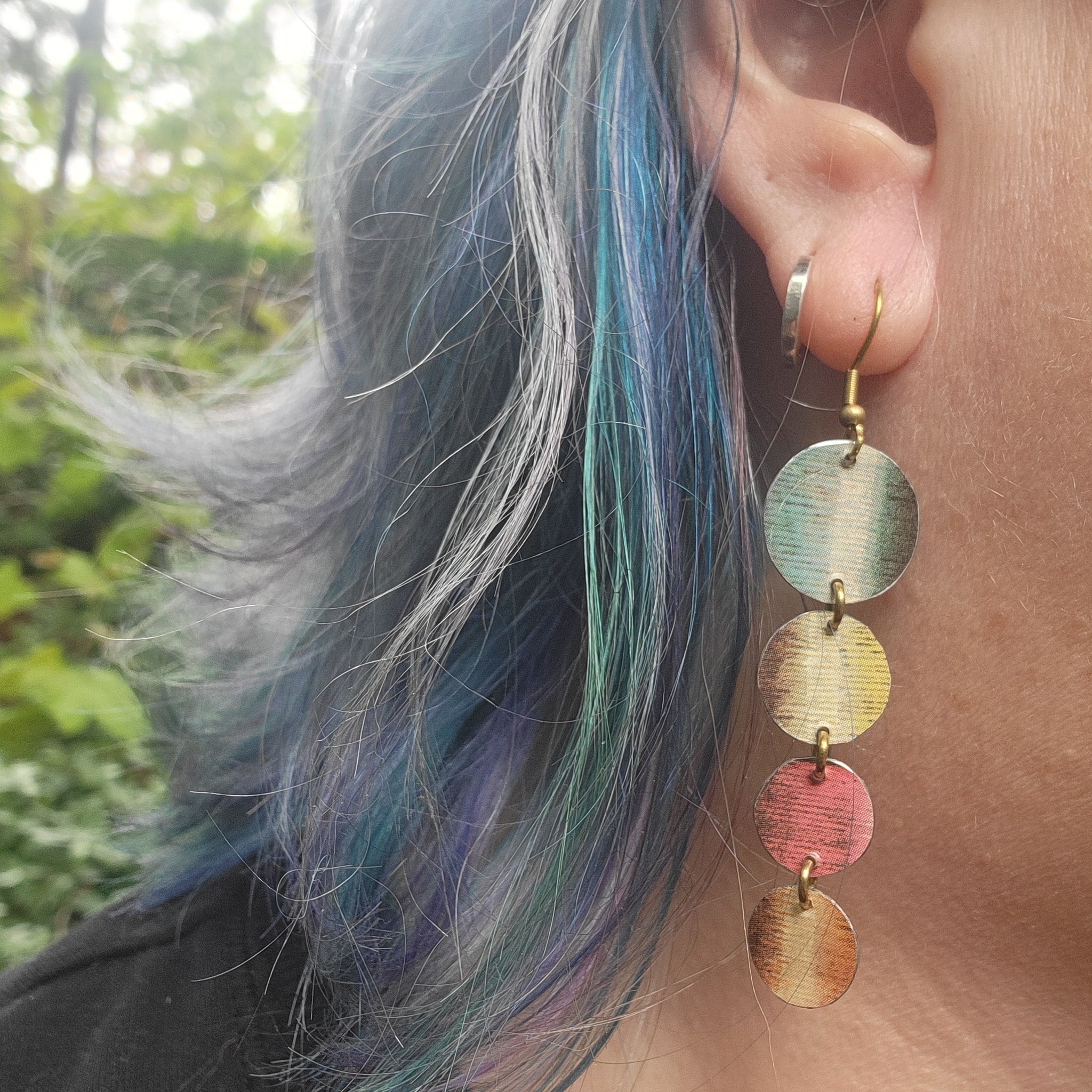 J.P. Coates Thread Collection - Repurposed Tin Earrings