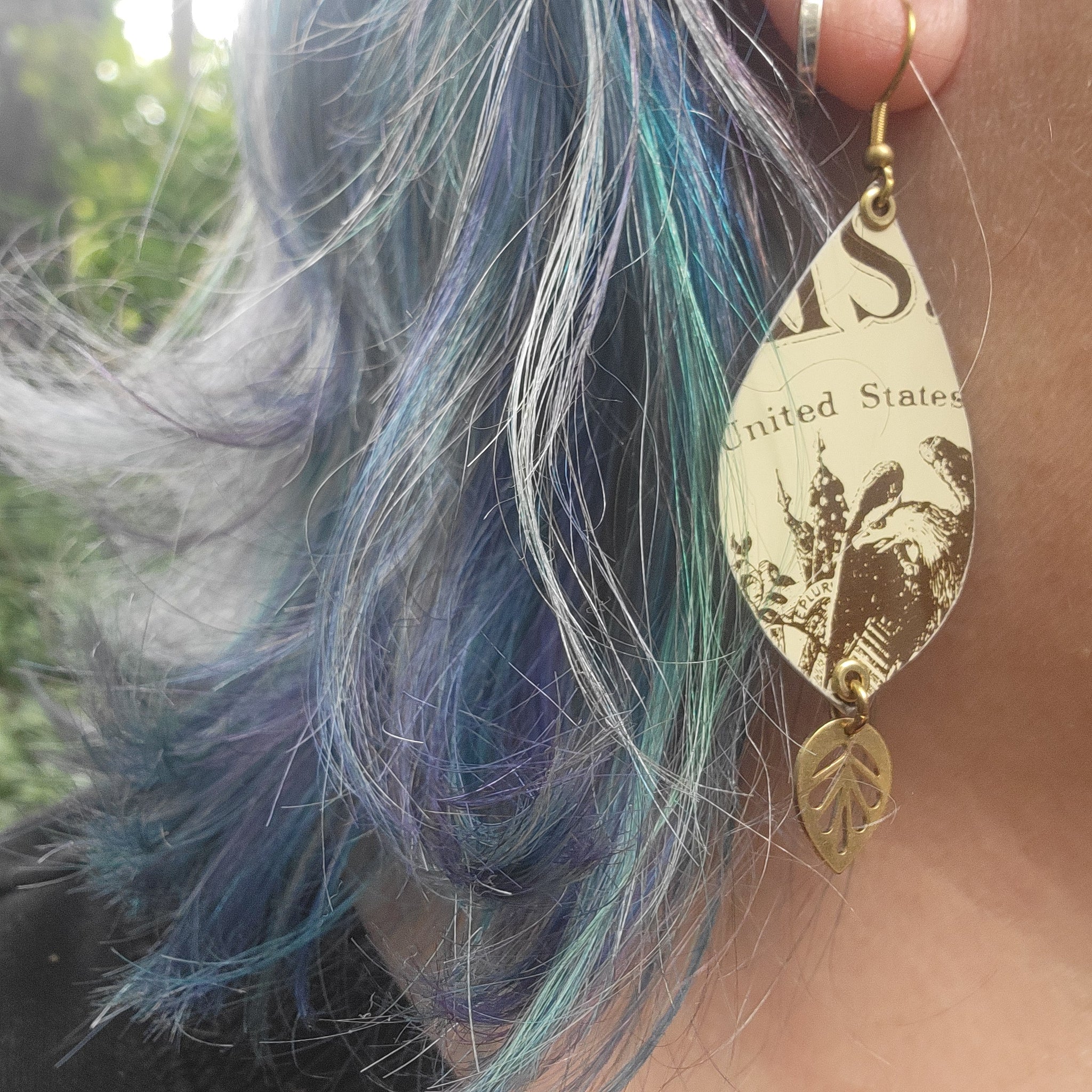 J.P. Coates Thread Collection - Repurposed Tin Earrings