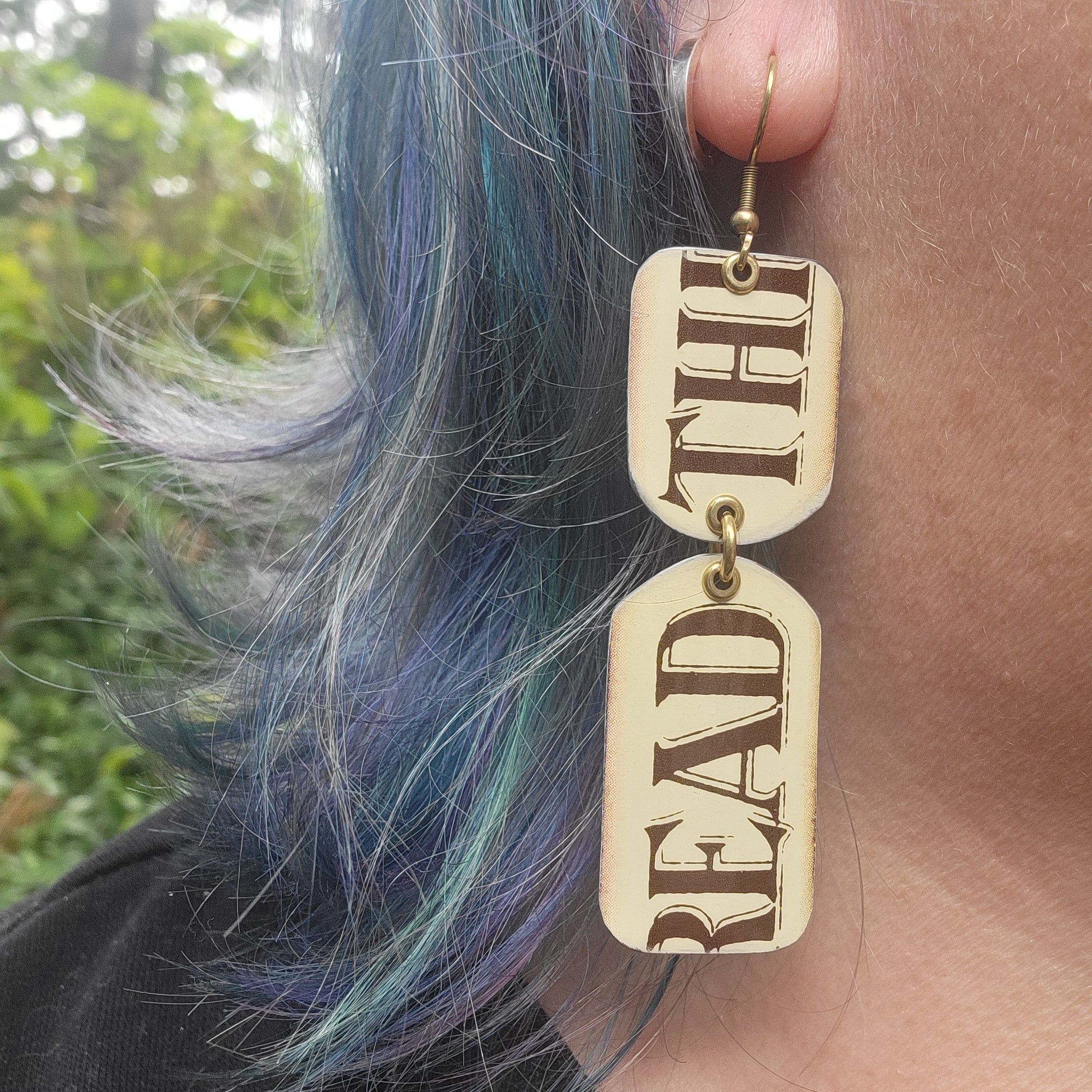 J.P. Coates Thread Collection - Repurposed Tin Earrings