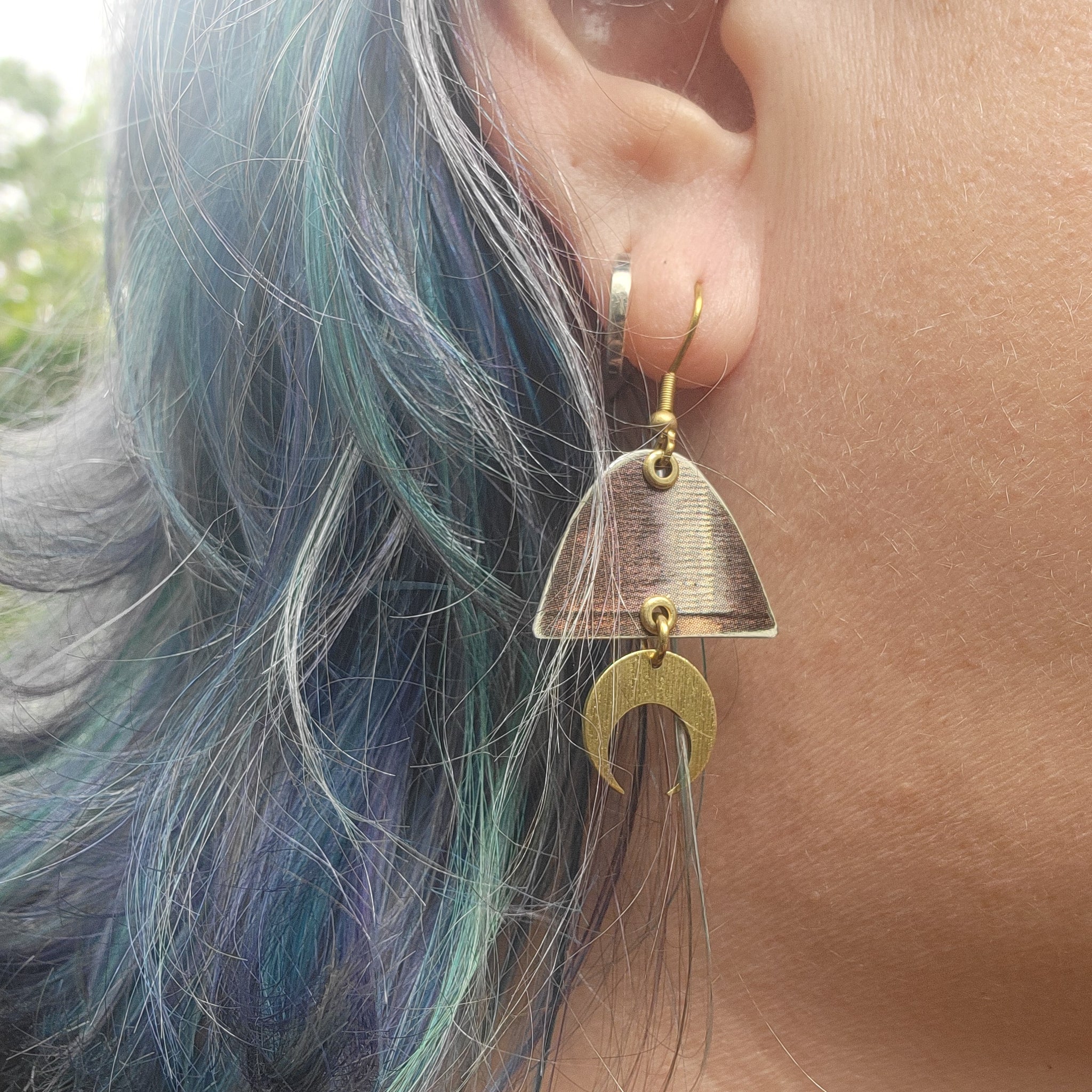 J.P. Coates Thread Collection - Repurposed Tin Earrings