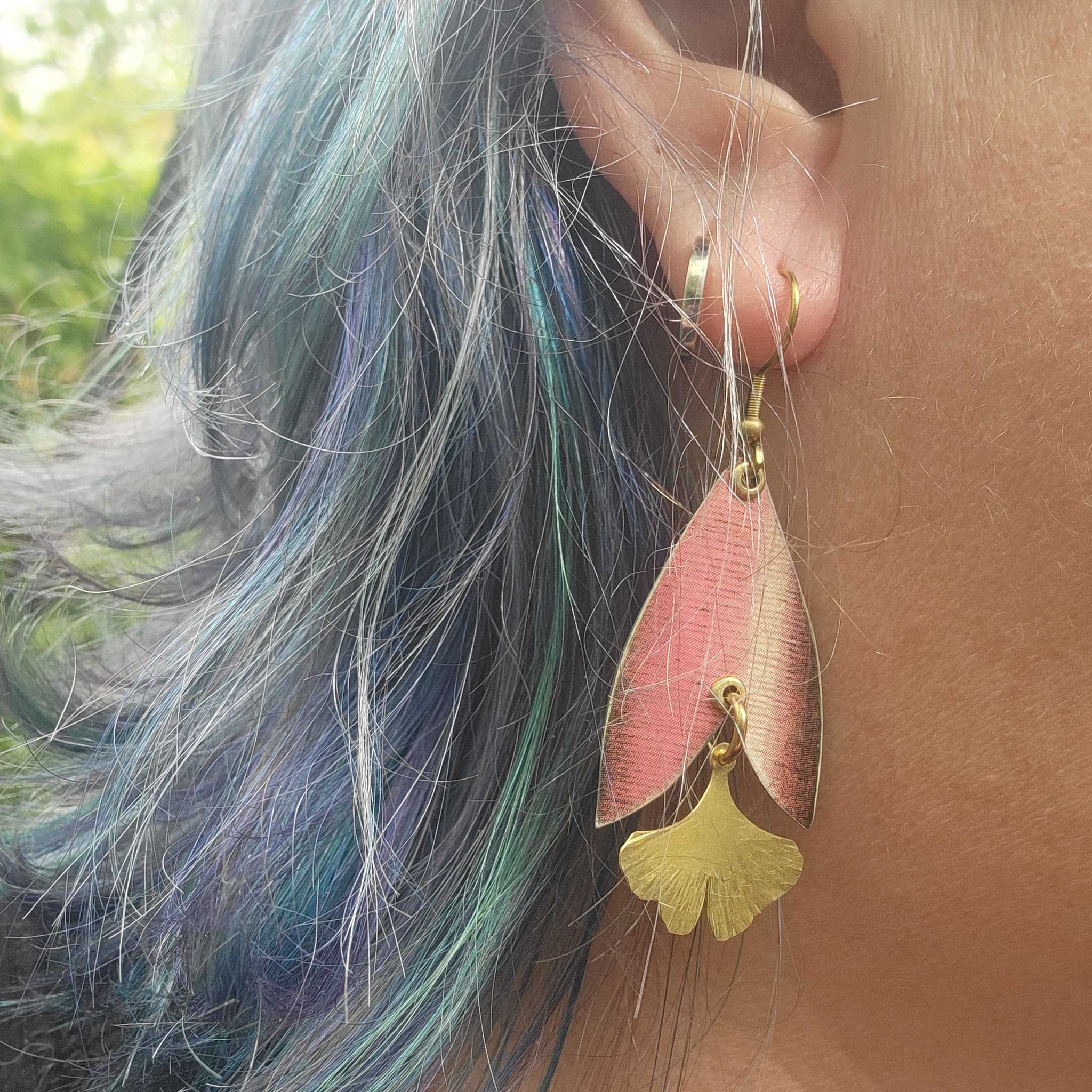 J.P. Coates Thread Collection - Repurposed Tin Earrings