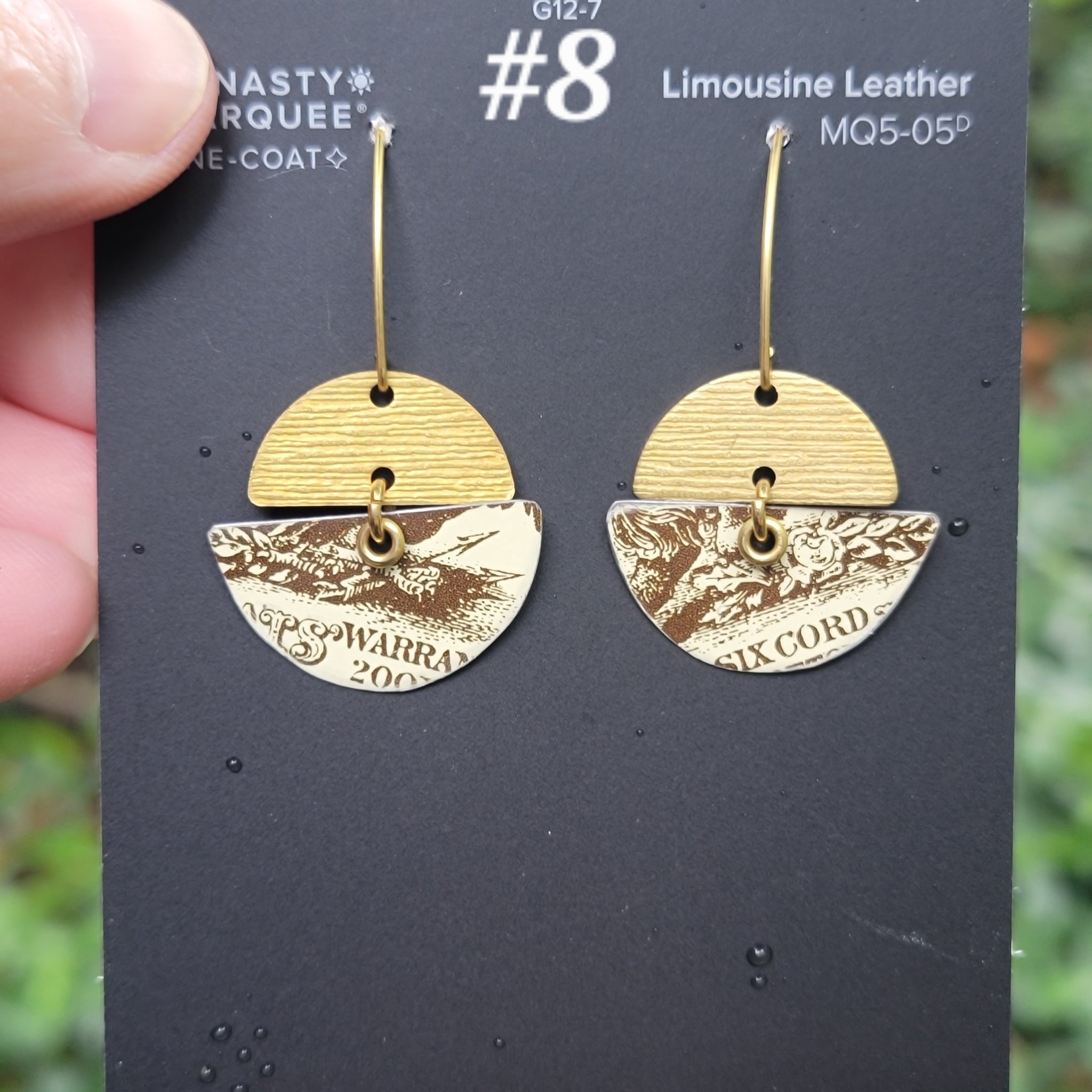 J.P. Coates Thread Collection - Repurposed Tin Earrings