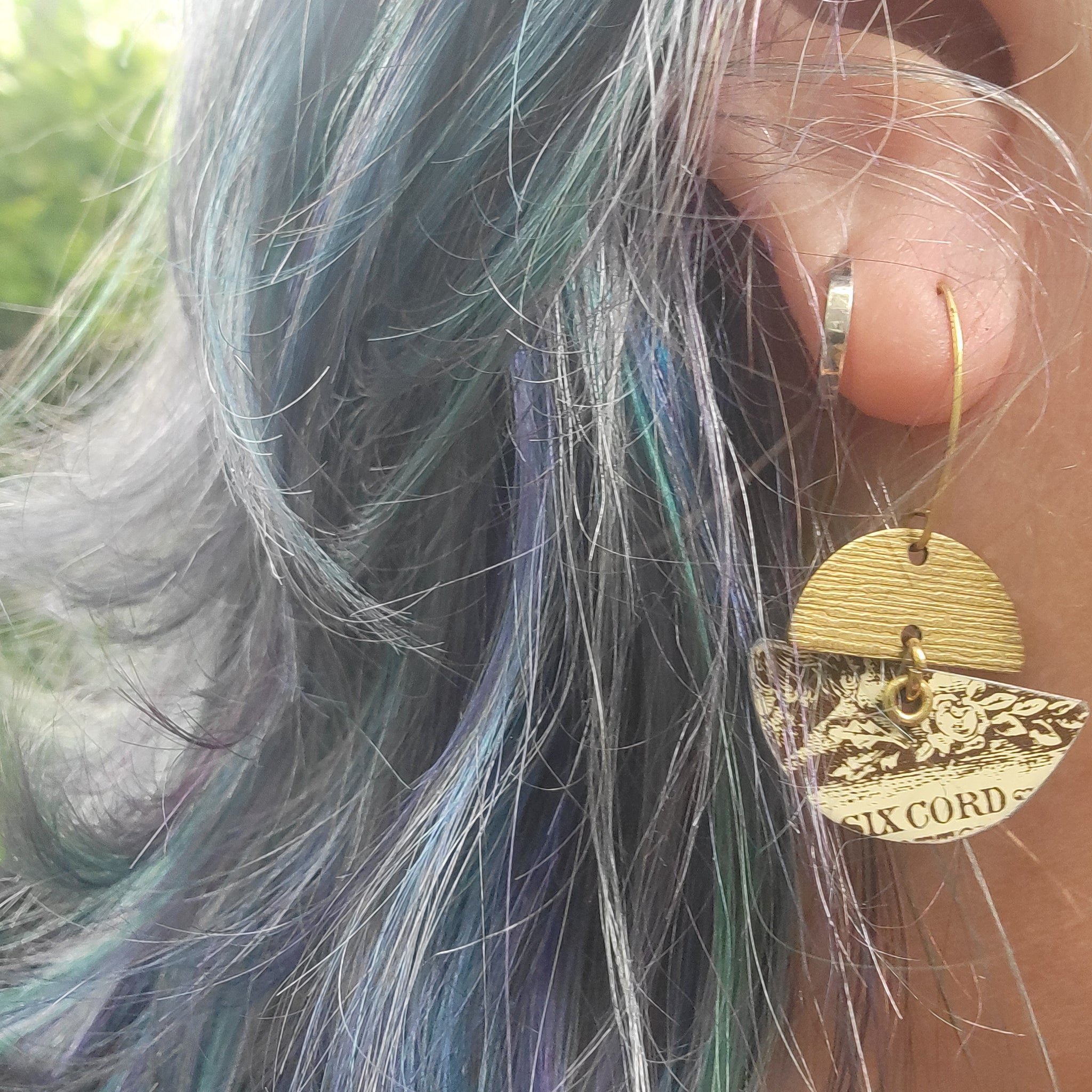 J.P. Coates Thread Collection - Repurposed Tin Earrings