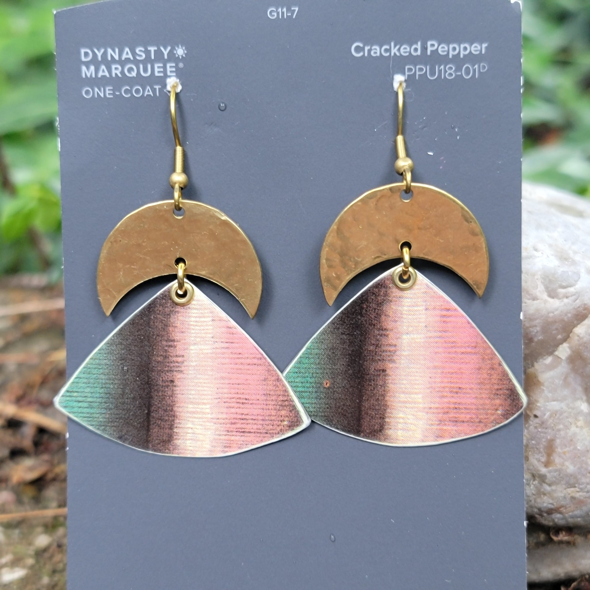 J.P. Coates Thread Collection - Repurposed Tin Earrings