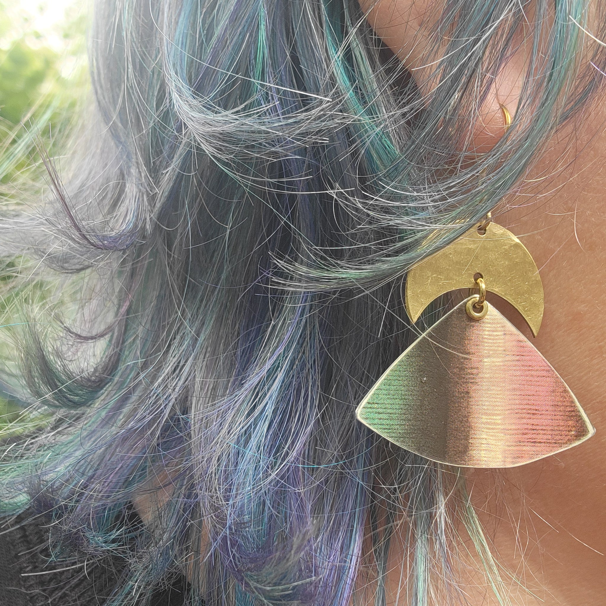 J.P. Coates Thread Collection - Repurposed Tin Earrings