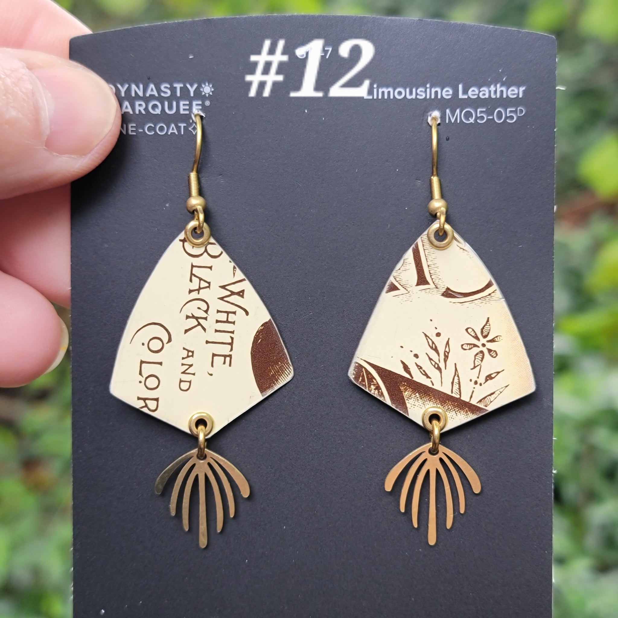 J.P. Coates Thread Collection - Repurposed Tin Earrings