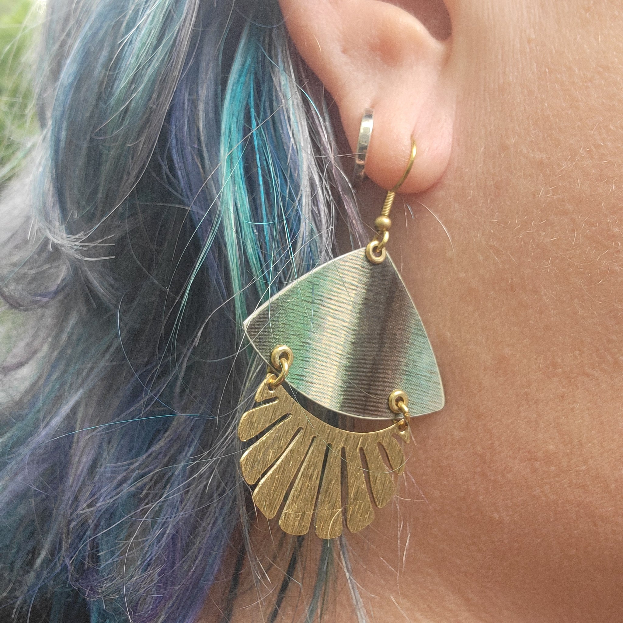 J.P. Coates Thread Collection - Repurposed Tin Earrings
