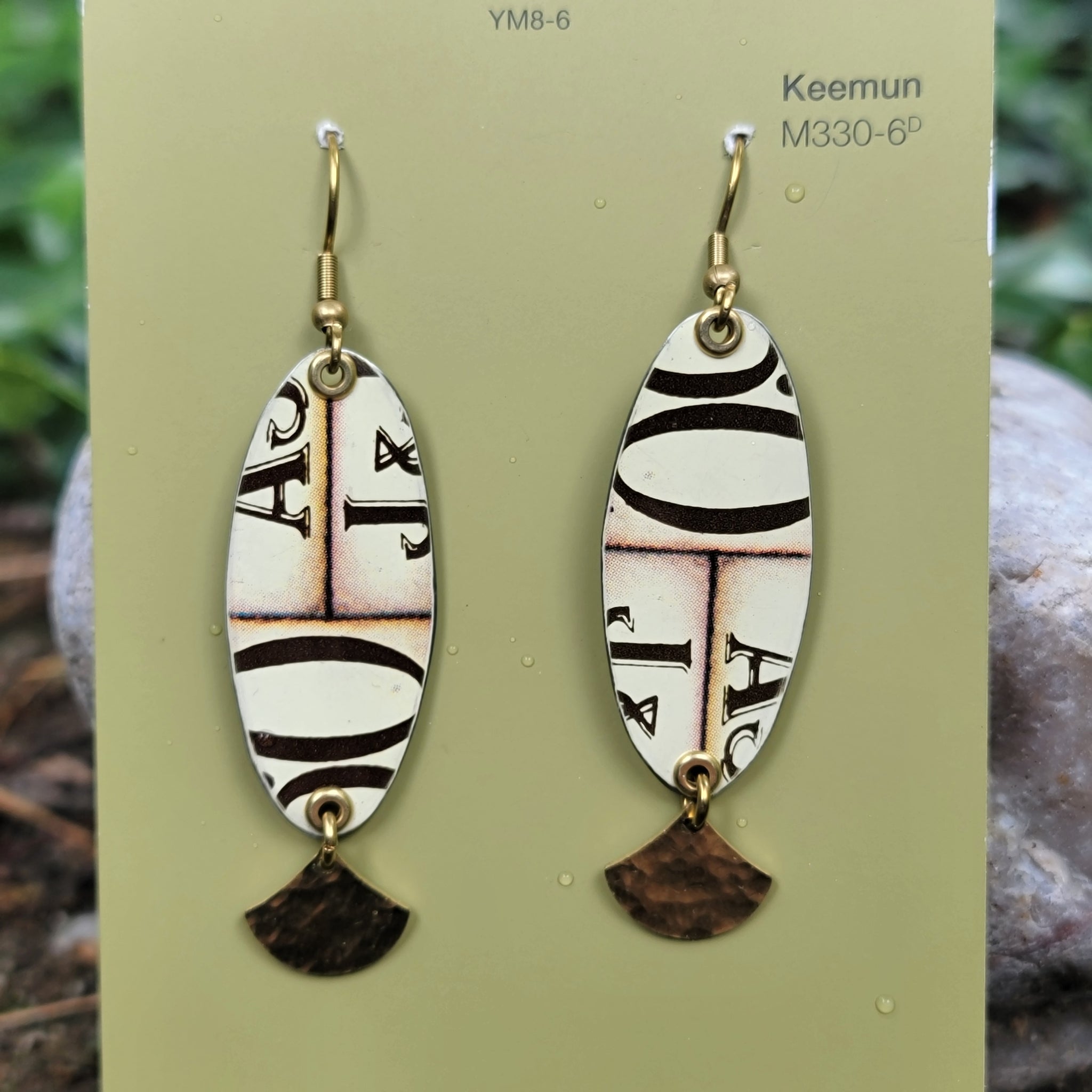 J.P. Coates Thread Collection - Repurposed Tin Earrings
