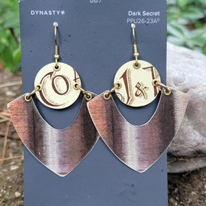 J.P. Coates Thread Collection - Repurposed Tin Earrings