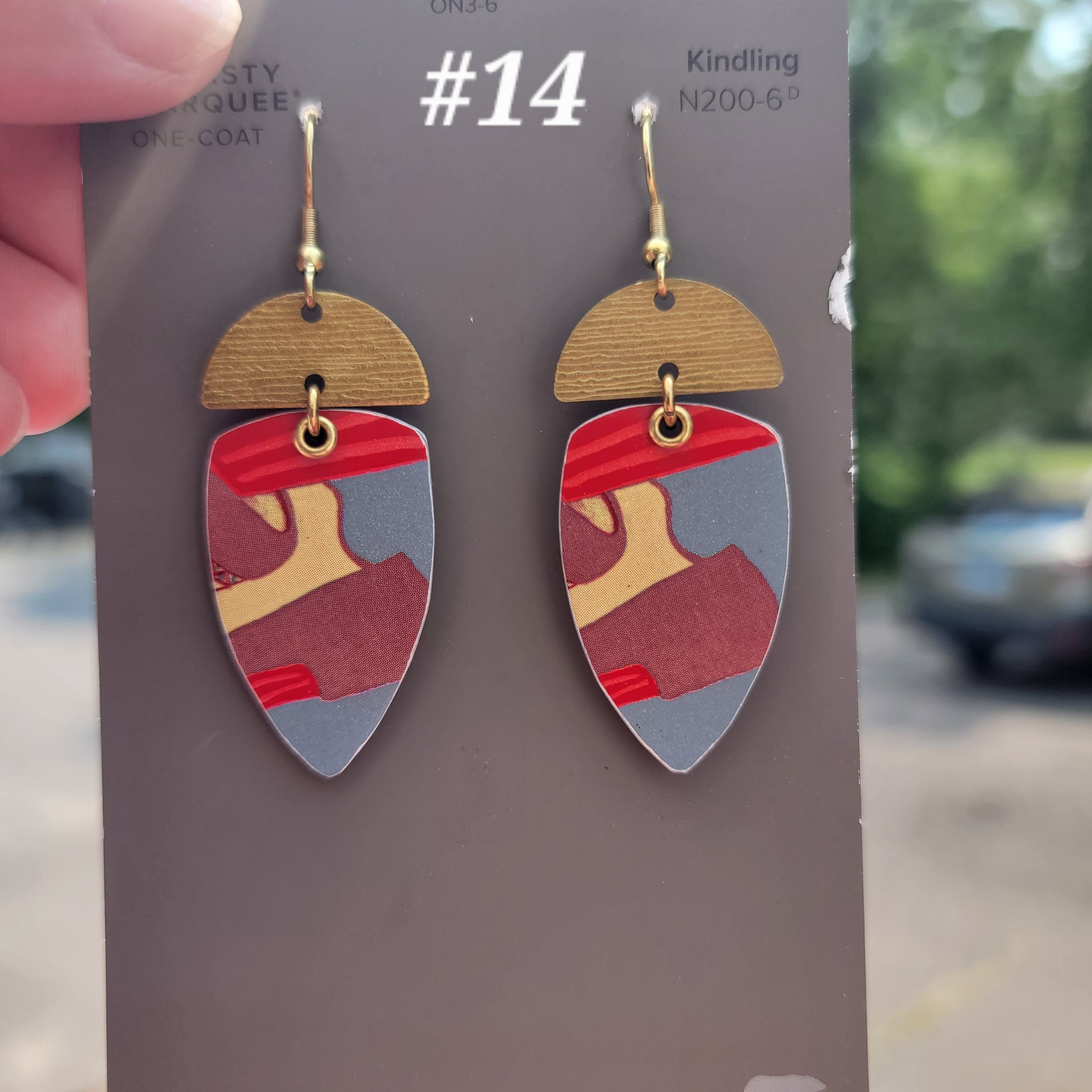Modes 1930 Fashion Model Collection - Repurposed Tin Earrings