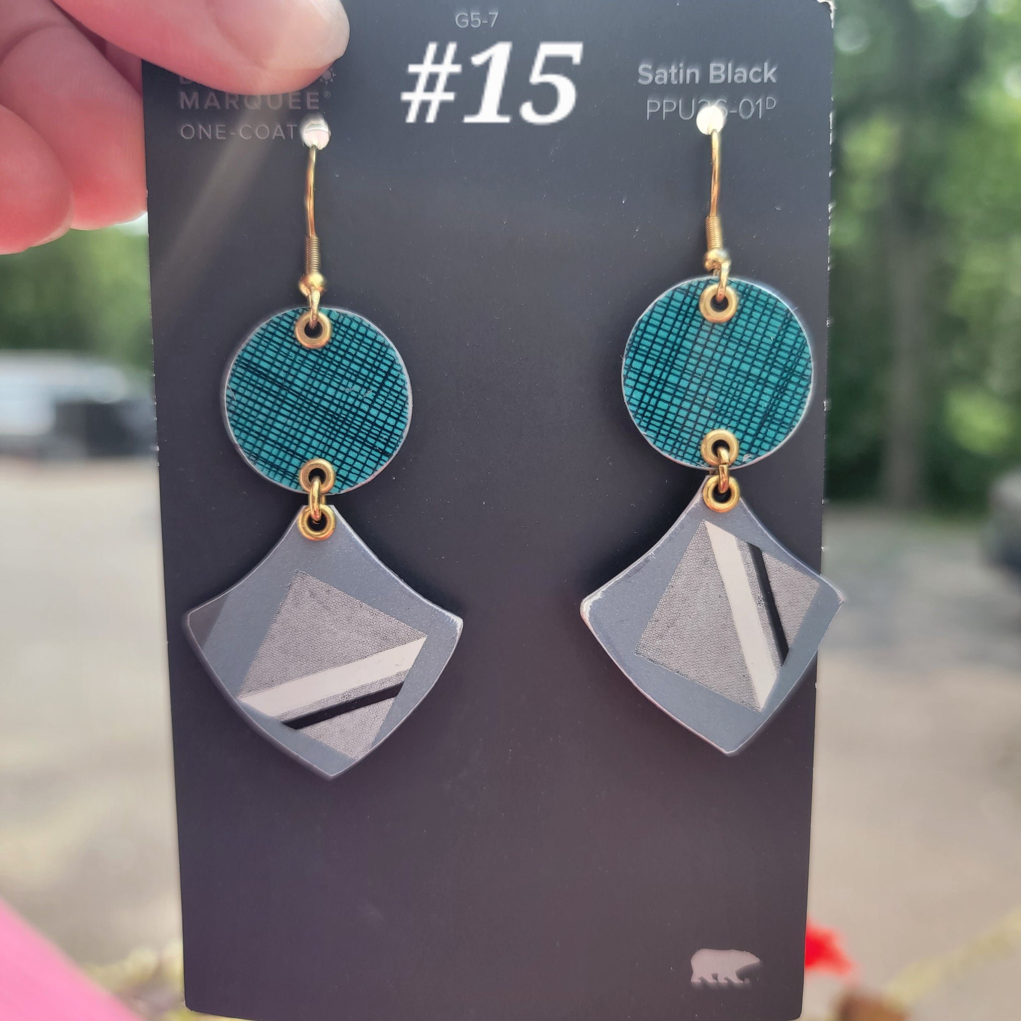 Modes 1930 Fashion Model Collection - Repurposed Tin Earrings