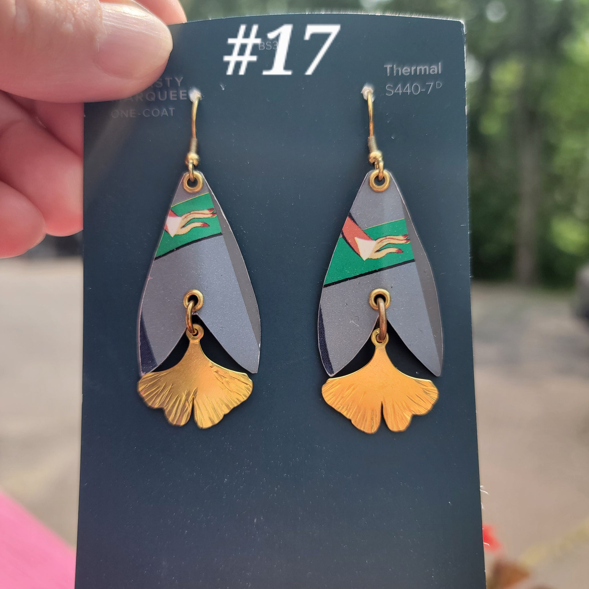 Modes 1930 Fashion Model Collection - Repurposed Tin Earrings