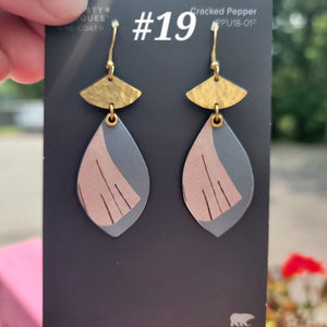 Modes 1930 Fashion Model Collection - Repurposed Tin Earrings