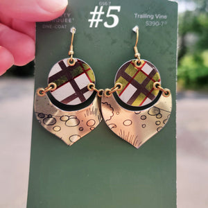 Sparkle Plaid Collection - Repurposed Vintage Tin Earrings & Necklaces