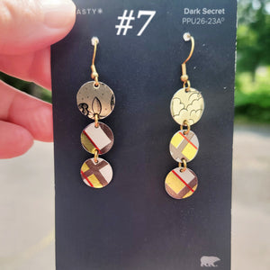Sparkle Plaid Collection - Repurposed Vintage Tin Earrings & Necklaces