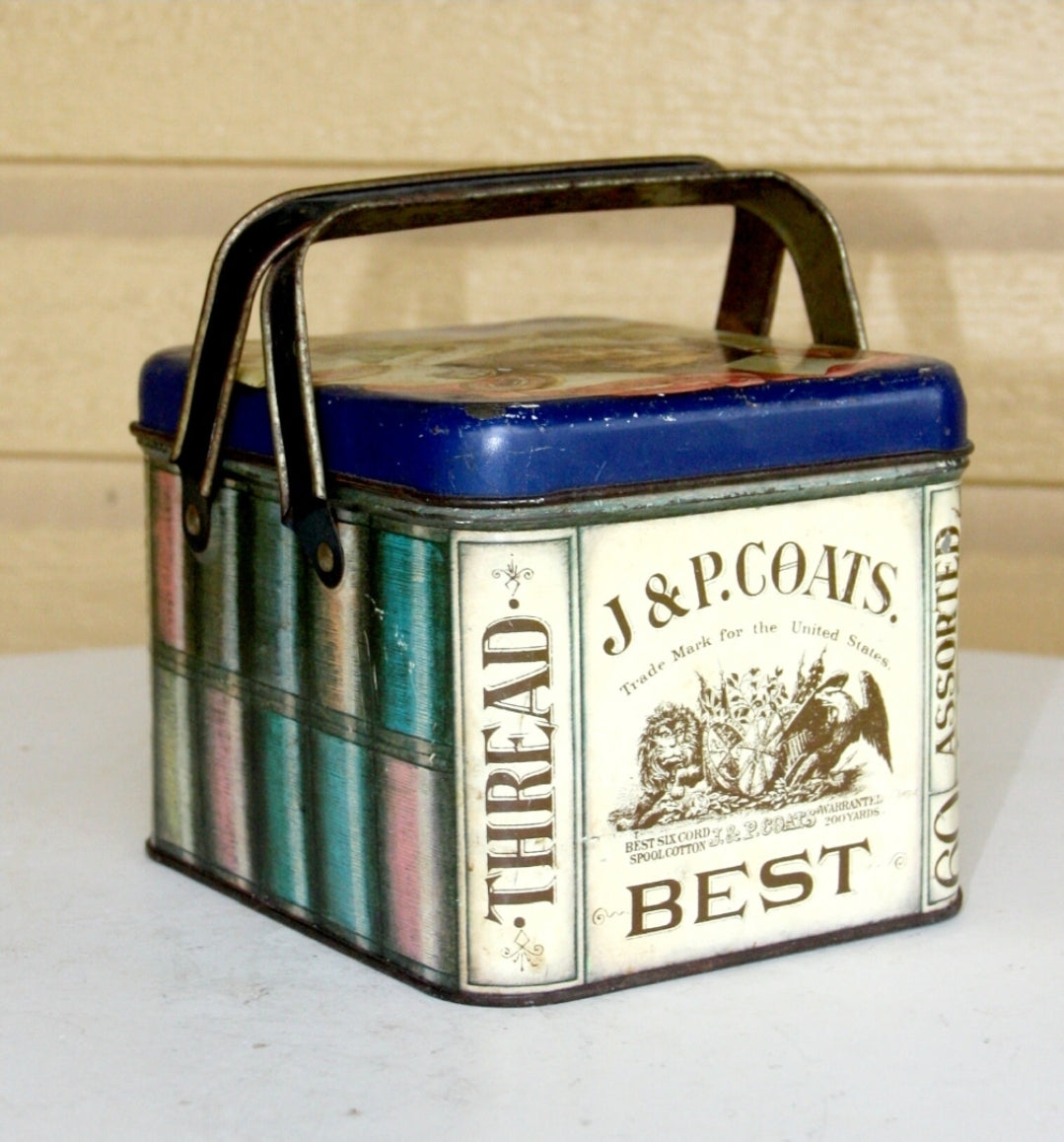 J.P. Coates Thread Collection - Repurposed Tin Earrings