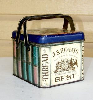 J.P. Coates Thread Collection - Repurposed Tin Earrings