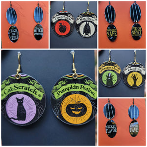 Halloween Collection - Repurposed Tin Jewelry