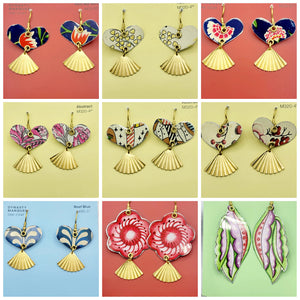 Valentine Collection - Repurposed Vintage Tin Earrings