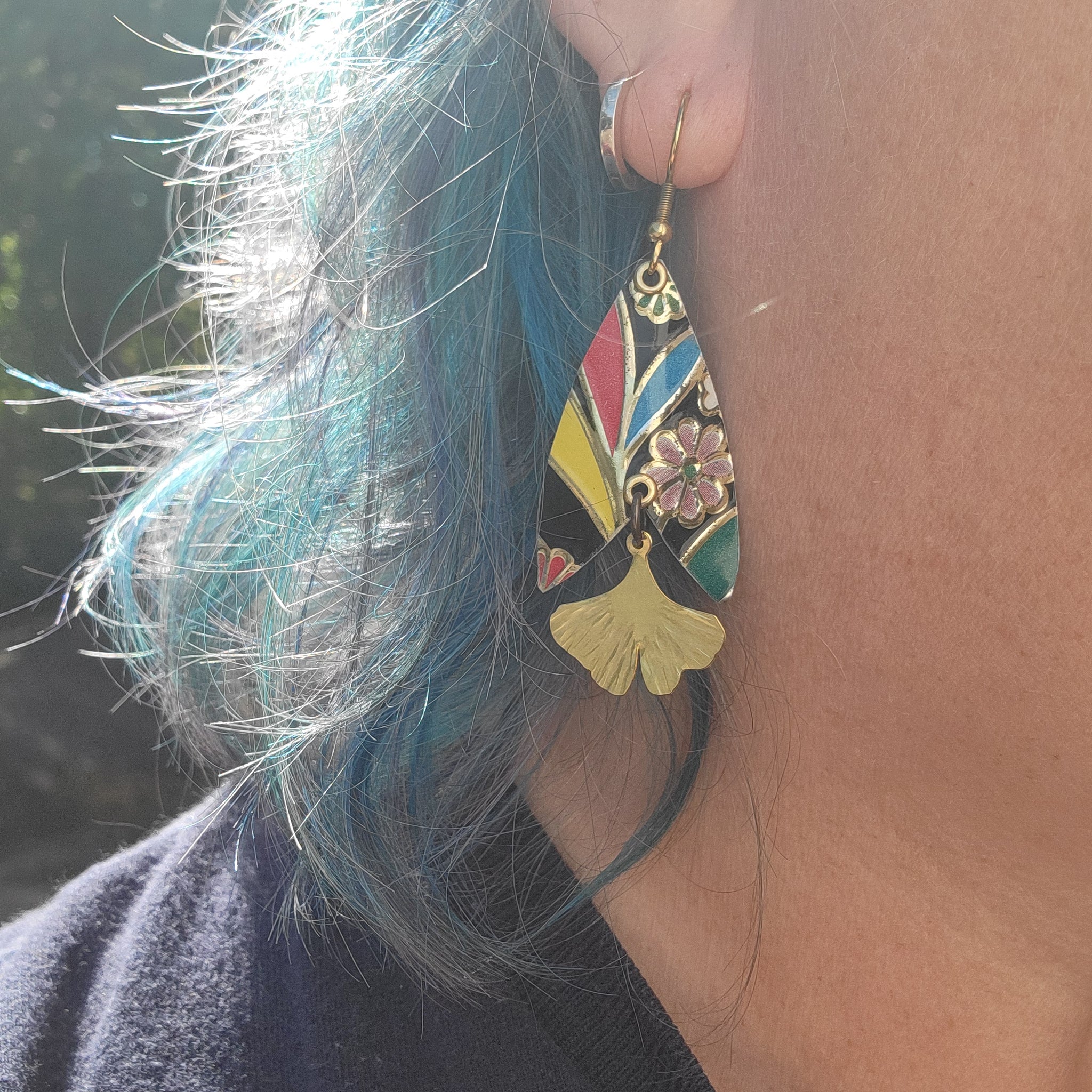 Dark Floral Collection - Repurposed Tin Jewelry