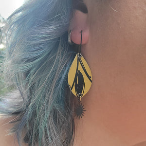 Summery Flowers Collection - Repurposed Tin Earrings