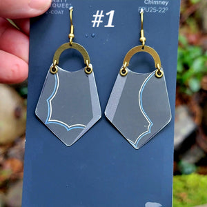 Modes 1930 Fashion Model Collection - Repurposed Tin Earrings