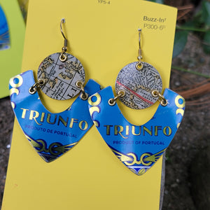 Olive Oil Canister Collection - Repurposed Tin Earrings