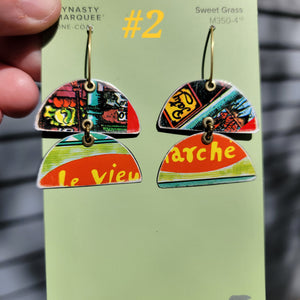Le Vieux Marché Collection - Repurposed Vintage Tin Earrings