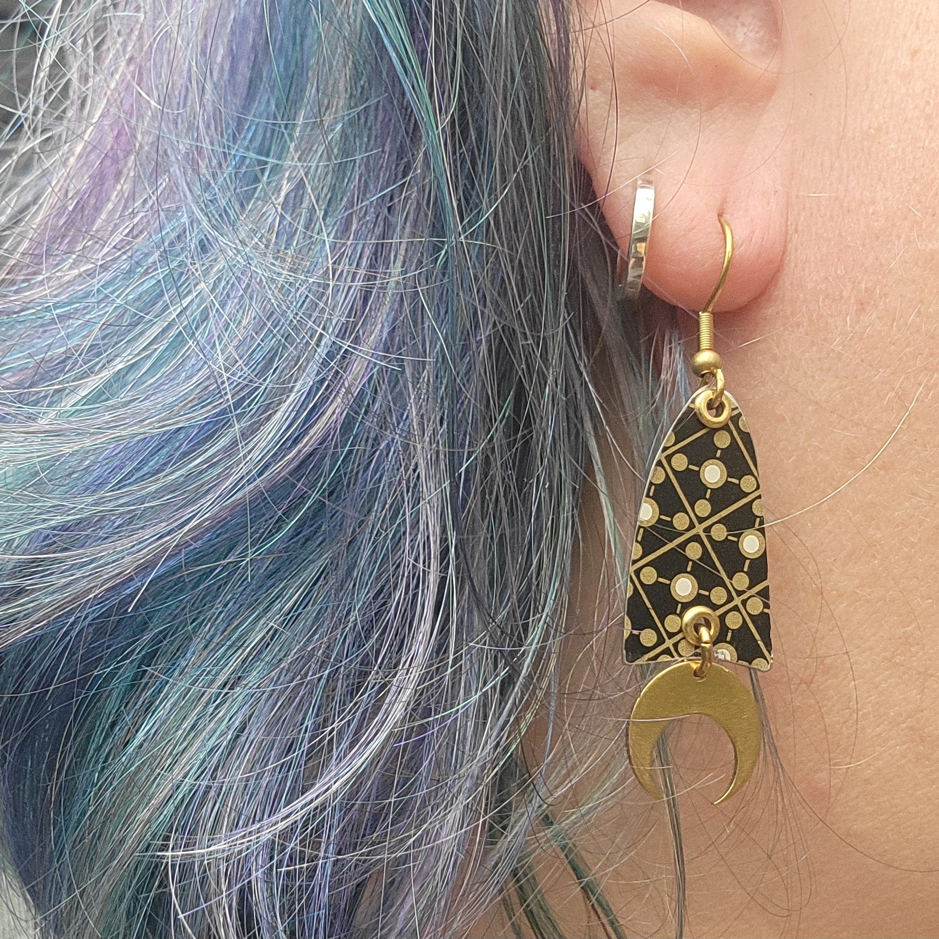 Mid Century Tea Tin Collection - Repurposed Vintage Tin Earrings