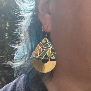 Dark Floral Collection - Repurposed Tin Jewelry