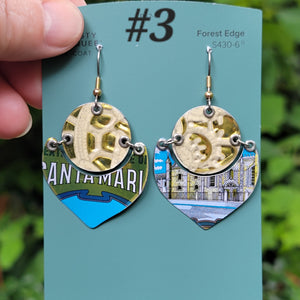 Olive Oil Canister Collection - Repurposed Tin Earrings