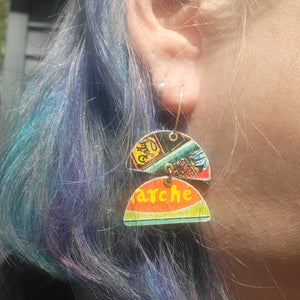 Le Vieux Marché Collection - Repurposed Vintage Tin Earrings