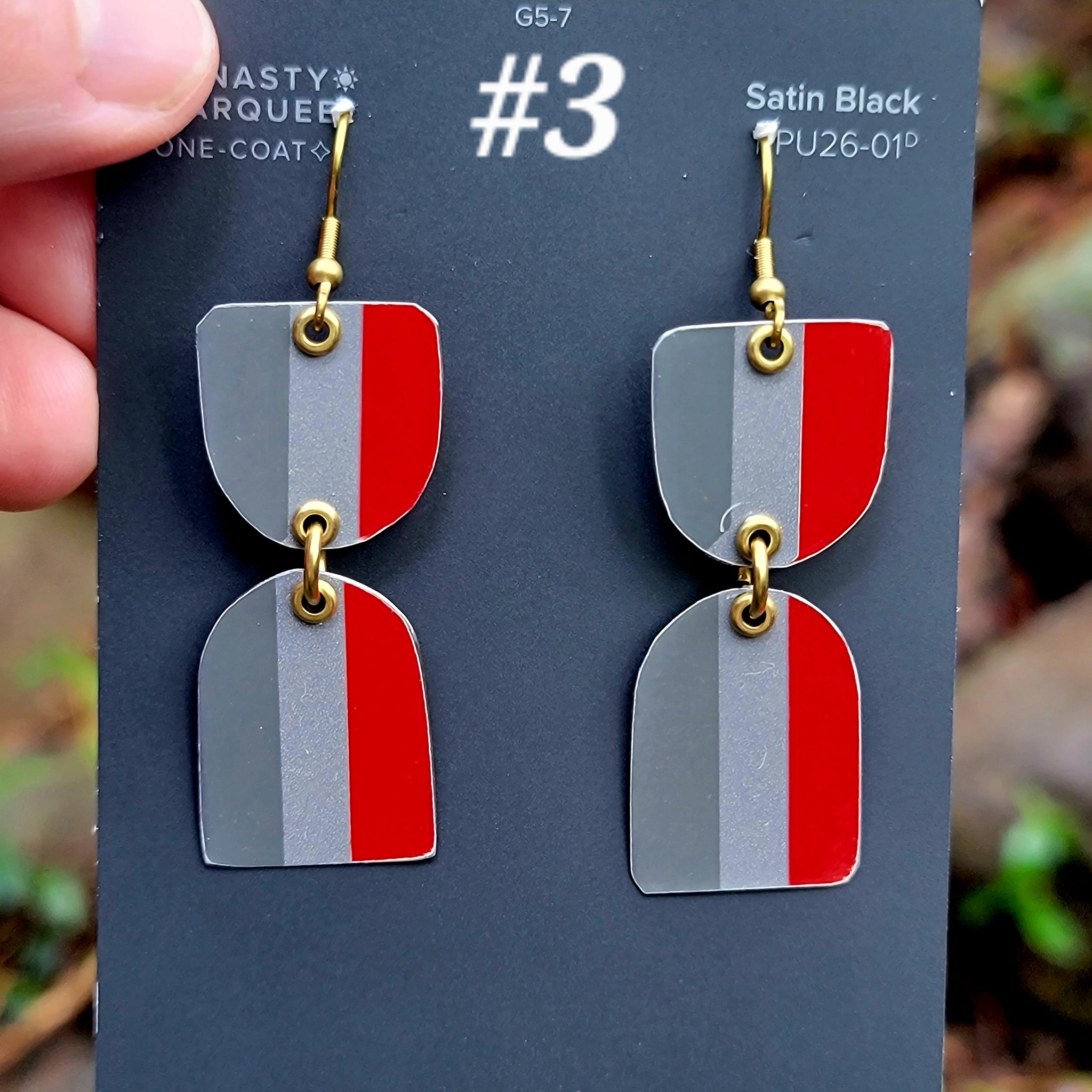 Modes 1930 Fashion Model Collection - Repurposed Tin Earrings