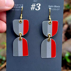 Modes 1930 Fashion Model Collection - Repurposed Tin Earrings