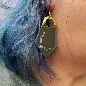 Modes 1930 Fashion Model Collection - Repurposed Tin Earrings