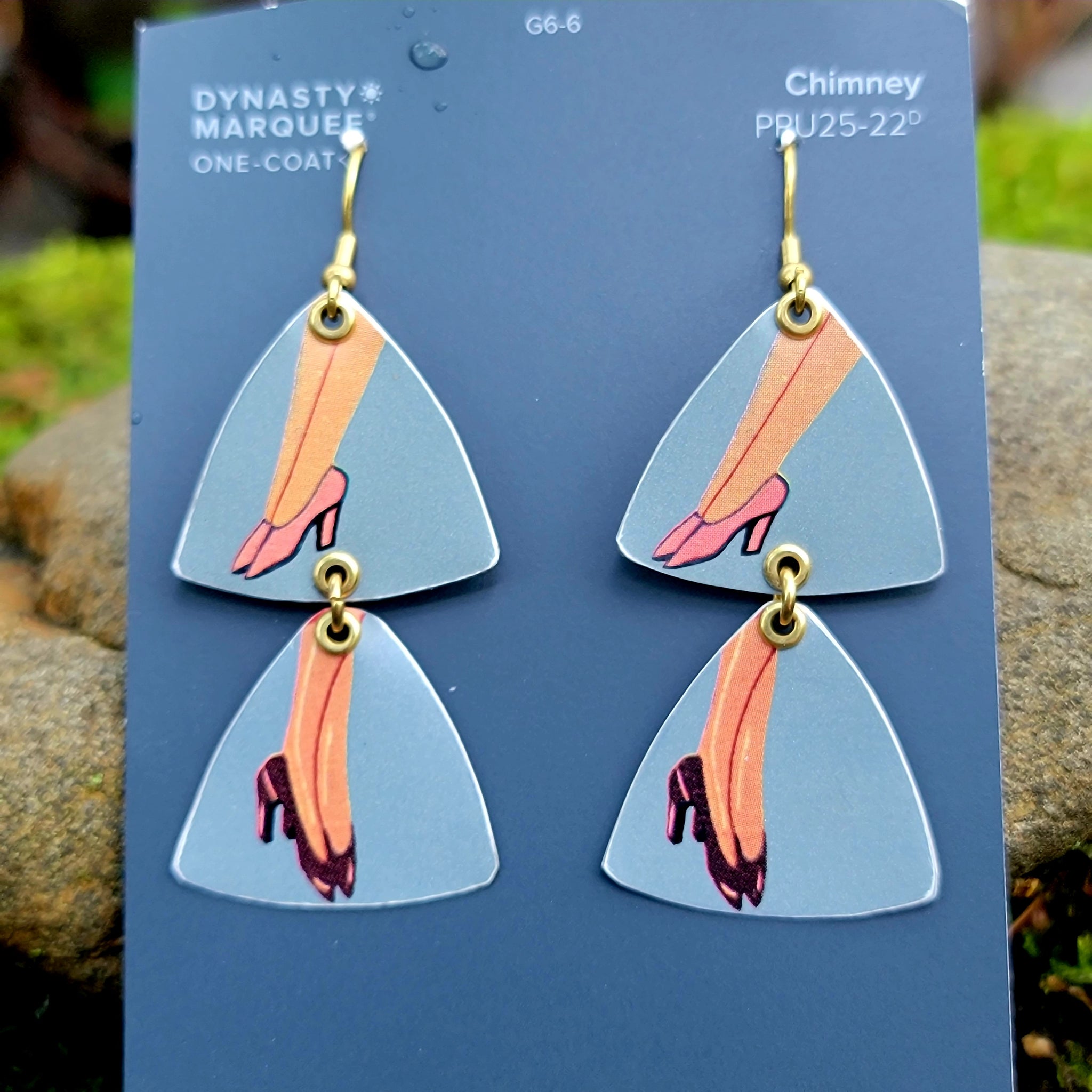 Modes 1930 Fashion Model Collection - Repurposed Tin Earrings
