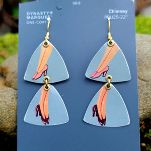 Modes 1930 Fashion Model Collection - Repurposed Tin Earrings