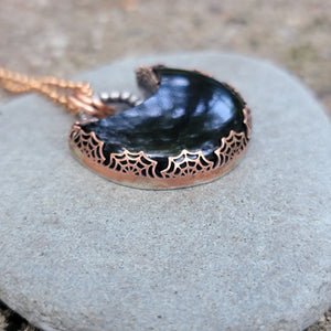 Spiderweb Bezel Pendants & Ring Halloween Collection
