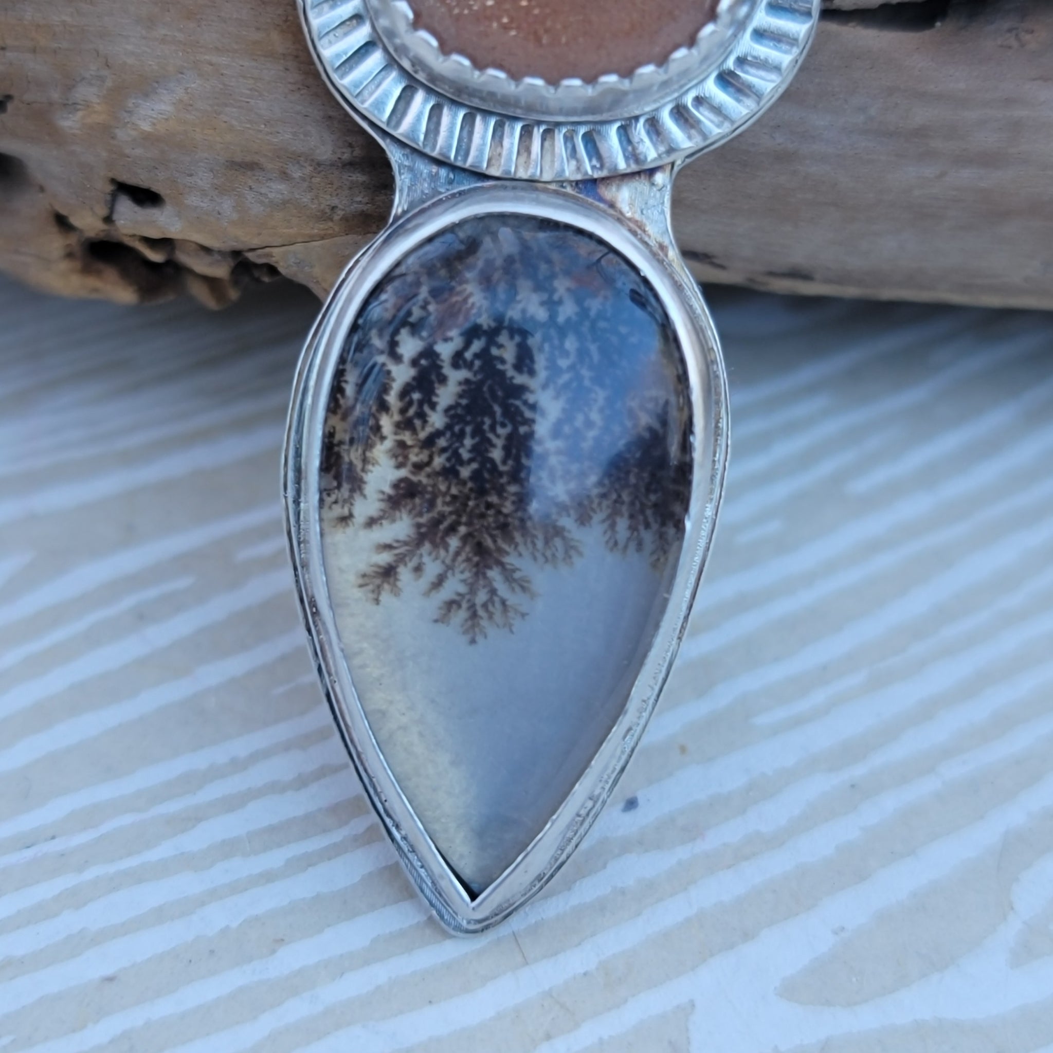 Part 2: Dendritic Agate Pendant Collection in Sterling Silver