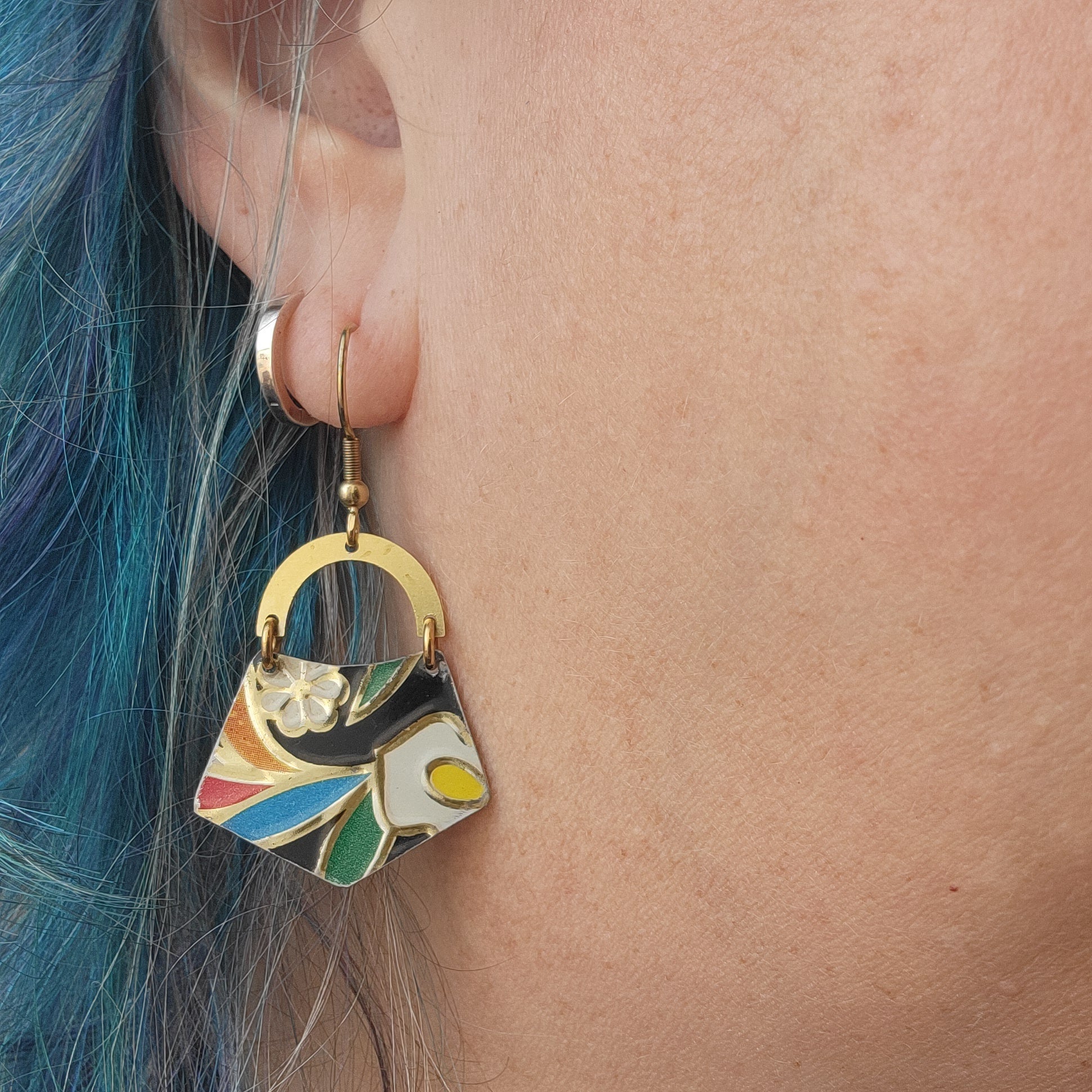 Dark Floral Collection - Repurposed Tin Jewelry