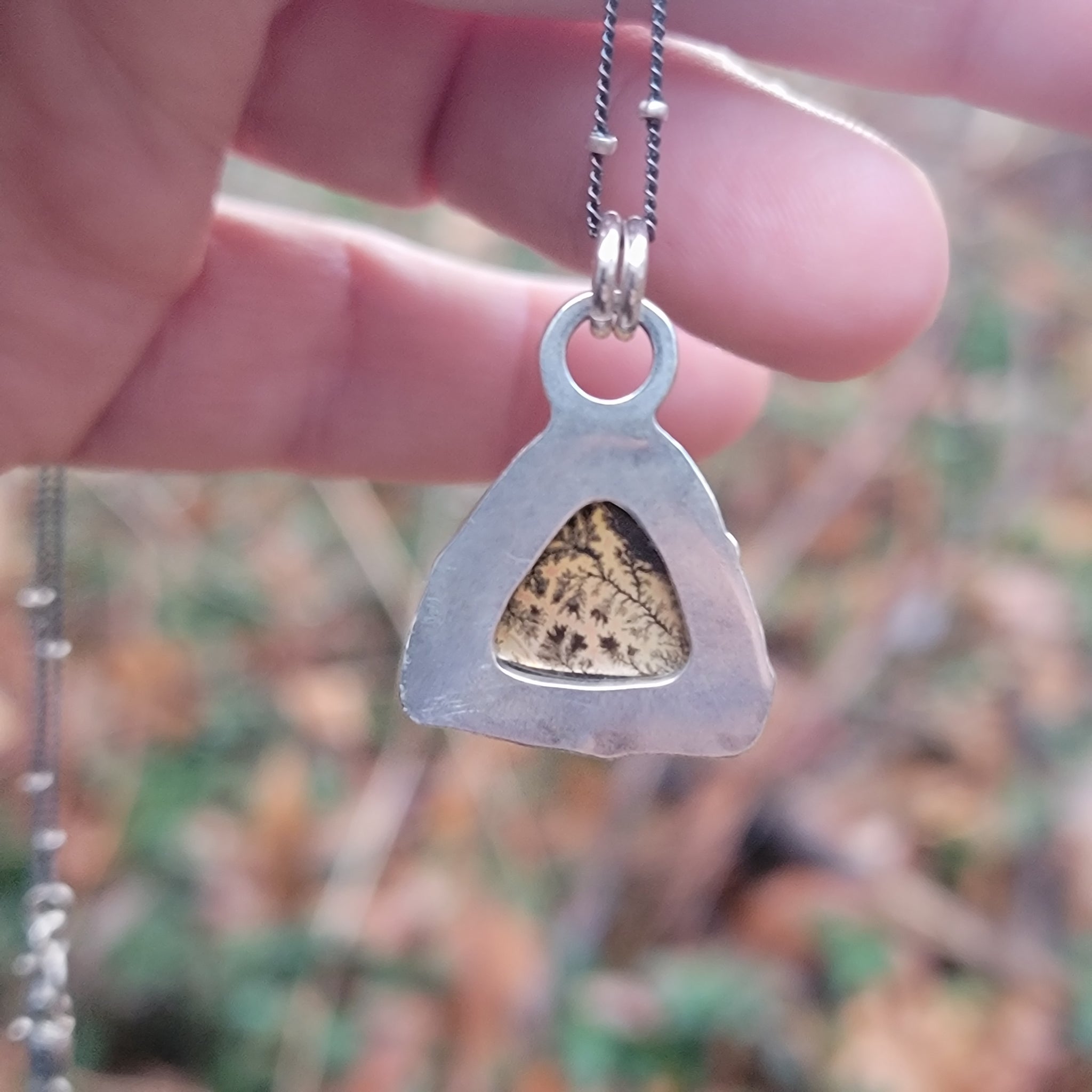 Dendritic Agate Pendant Collection in Sterling Silver