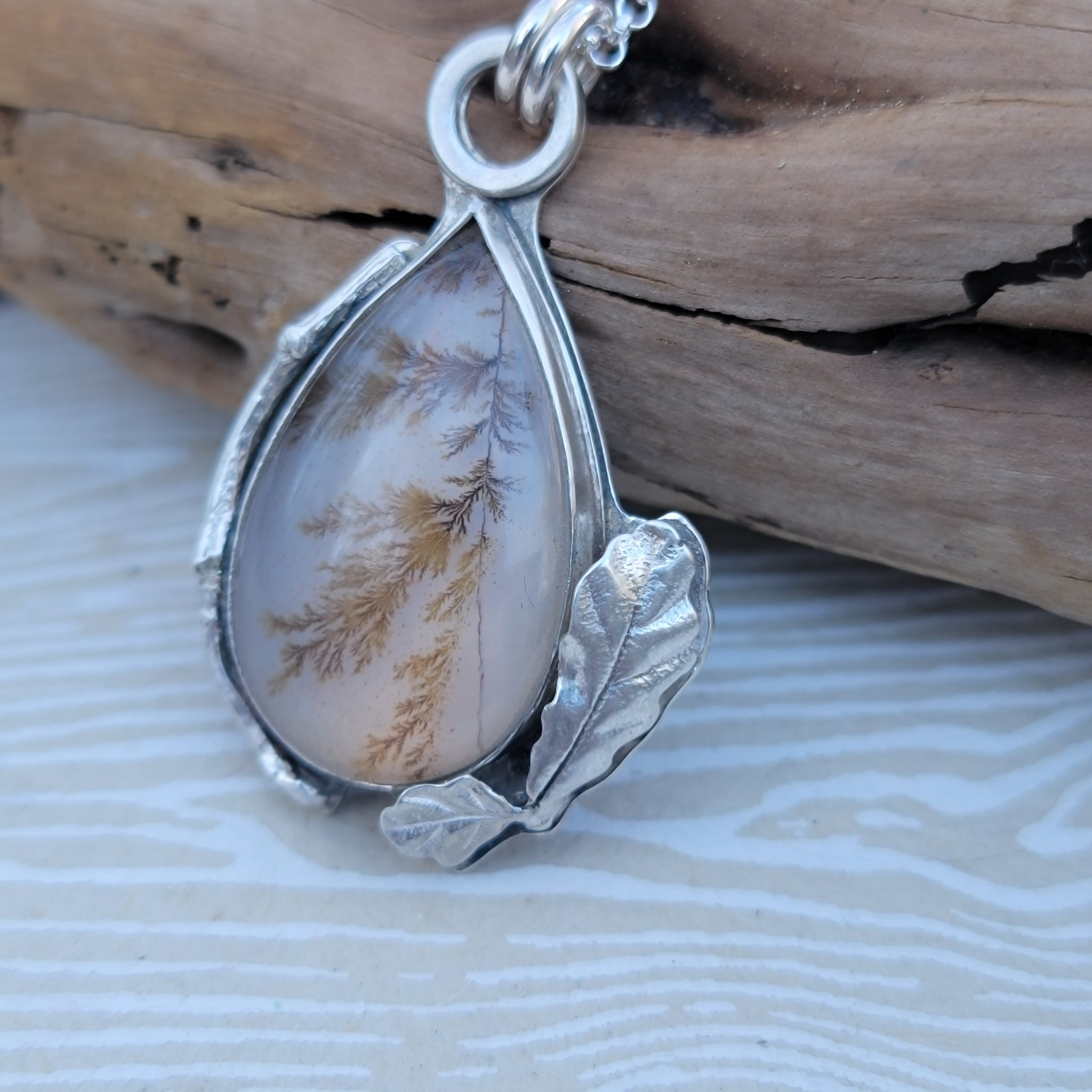 Part 2: Dendritic Agate Pendant Collection in Sterling Silver