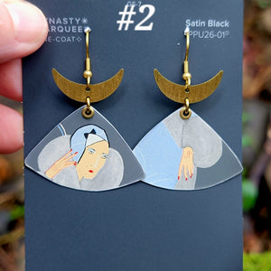 Modes 1930 Fashion Model Collection - Repurposed Tin Earrings
