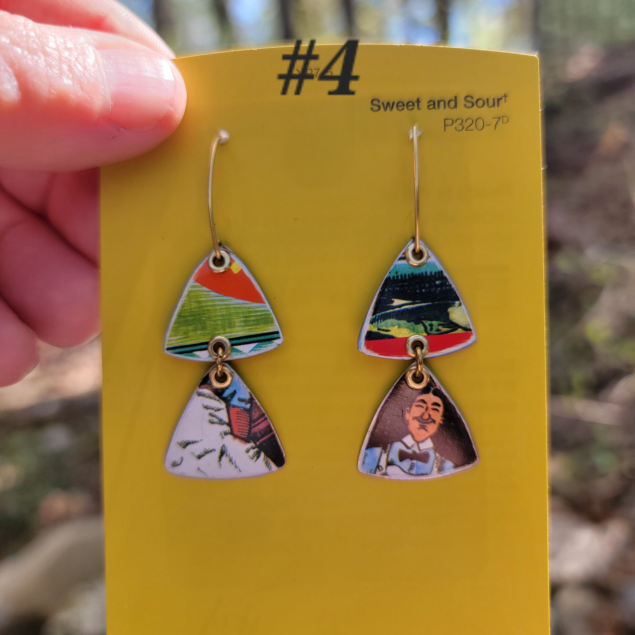 Le Vieux Marché Collection - Repurposed Vintage Tin Earrings