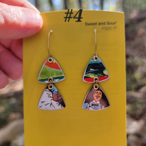 Le Vieux Marché Collection - Repurposed Vintage Tin Earrings
