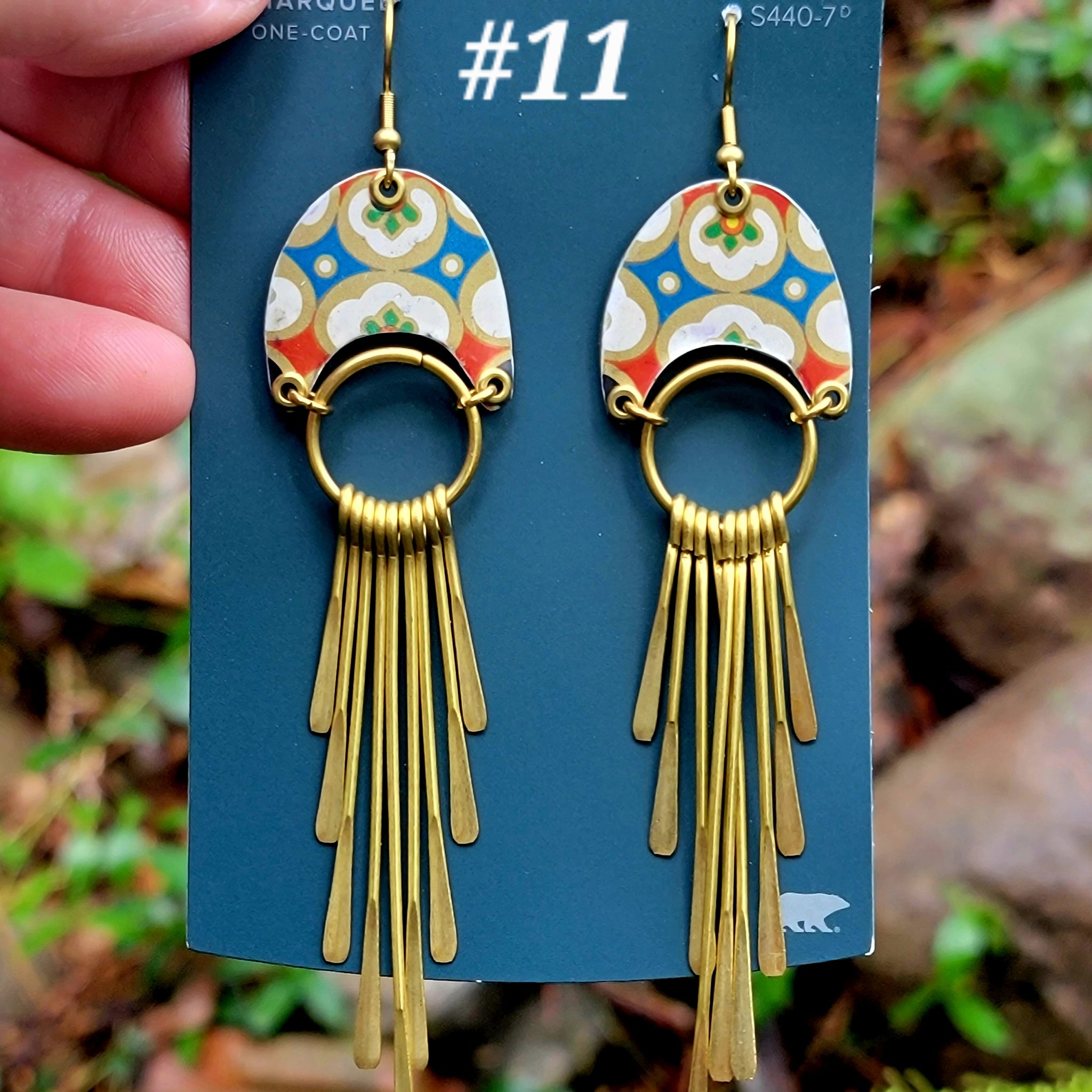 Mid Century Tea Tin Collection - Repurposed Vintage Tin Earrings