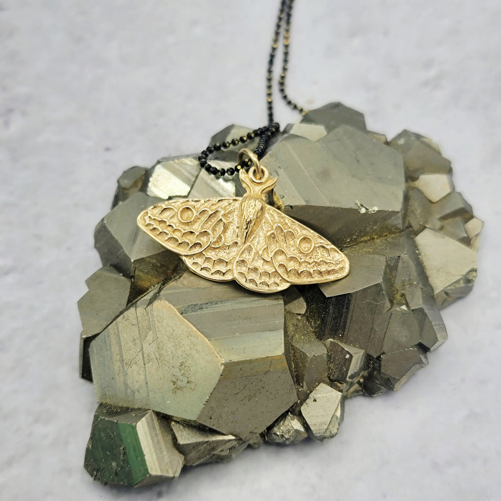 Magical Moth Bronze Pendant
