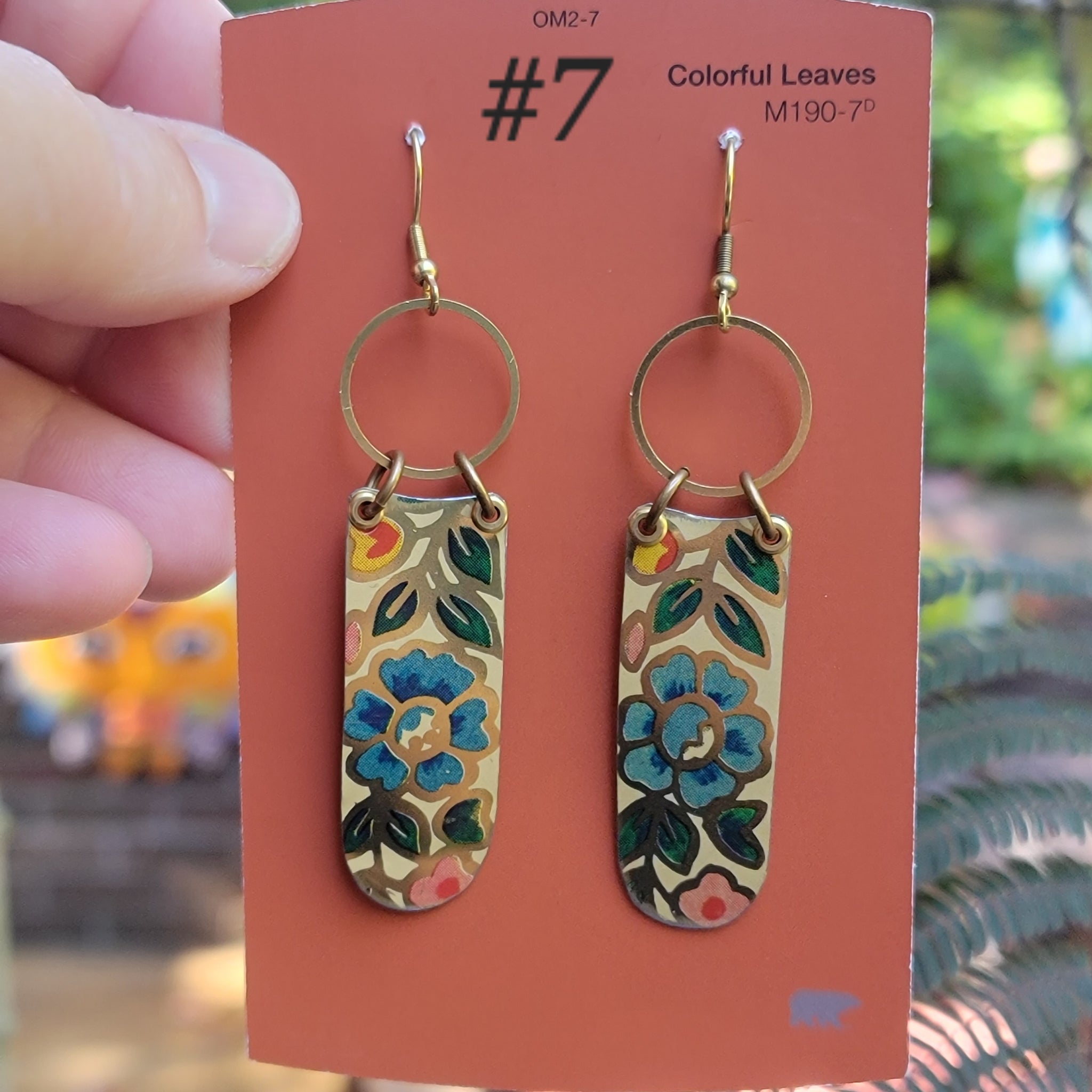 Late Summer Floral 2025 Collection - Repurposed Vintage Tin Earrings