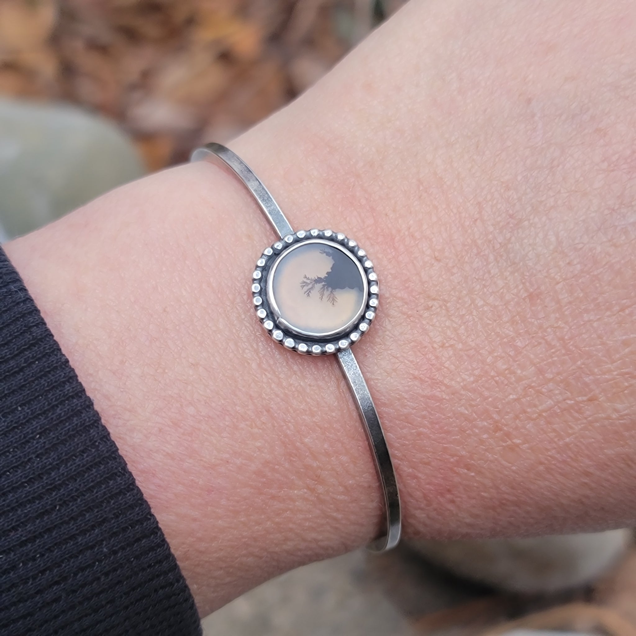 Gemstone Cuff Bracelet Collection in Sterling Silver