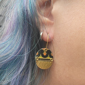 Mid Century Tea Tin Collection - Repurposed Vintage Tin Earrings